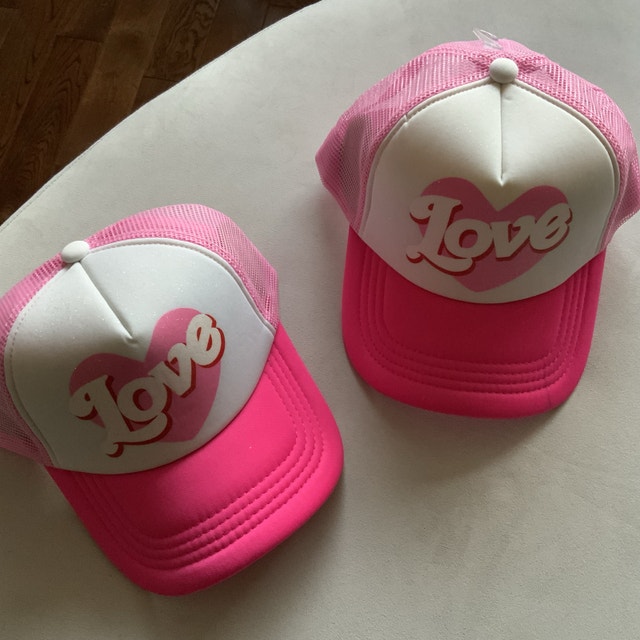 Pink LOVE Hat — Adjustable Hat NEW — $15 each