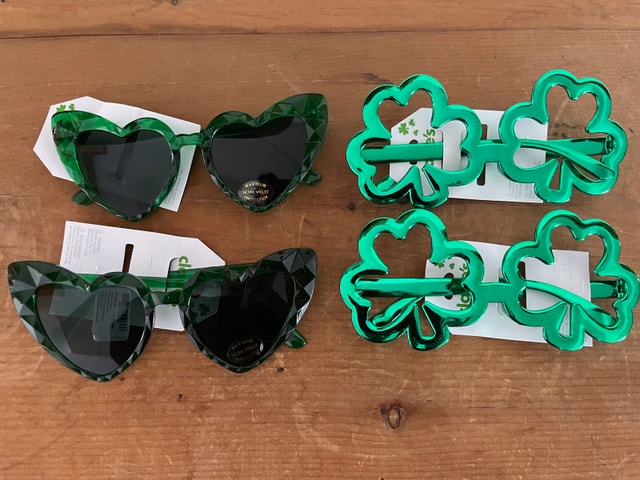 NEW 2 for $5 — St Patrick's Day Glasses