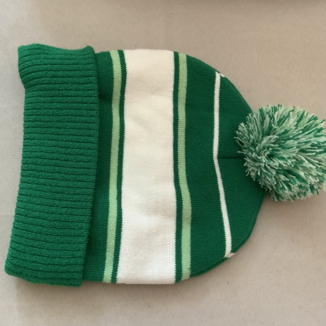 Brand NEW Lucky Striped Green Beanie Hat - photo 2