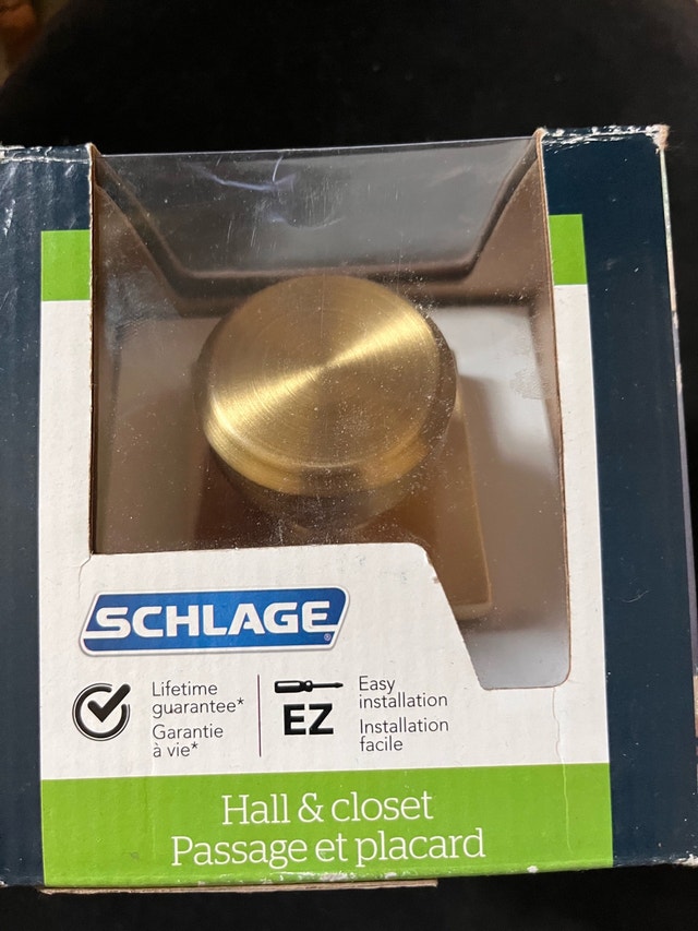 Schlage Door Knob — Hall Passage Knob (non-locking)