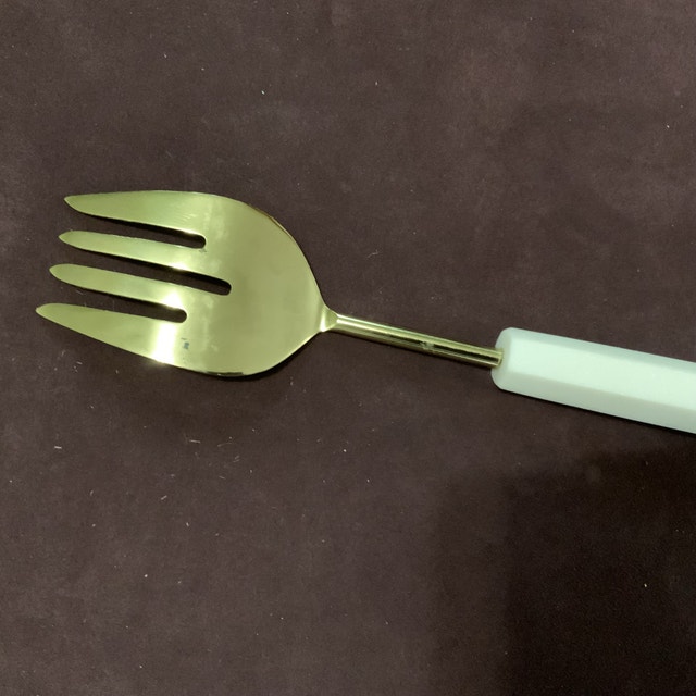 Marble Honeycomb Serving Fork - photo 3