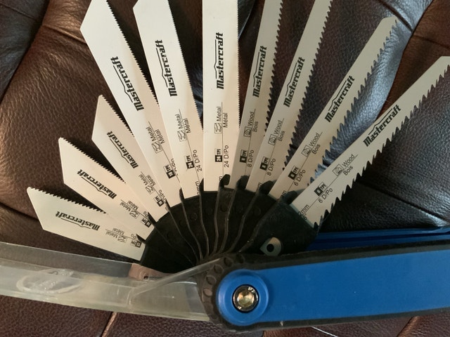 Mastercraft 10-Piece Reciprocating Saw Blade Set with Flip Case