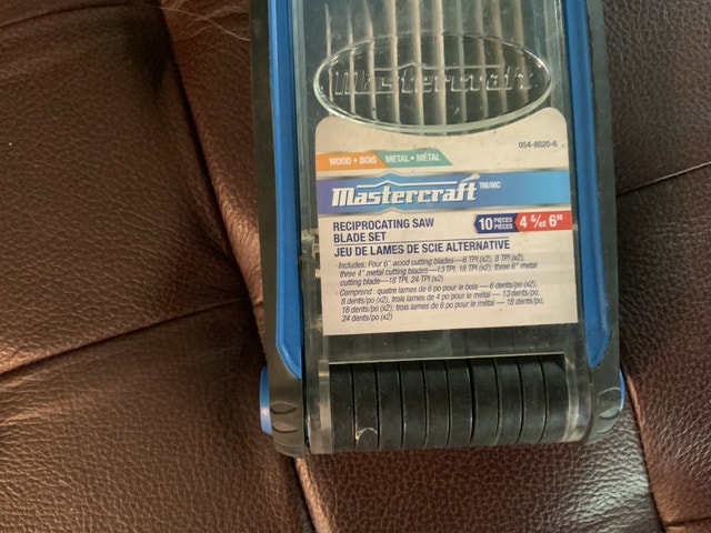 Mastercraft 10-Piece Reciprocating Saw Blade Set with Flip Case - photo 3