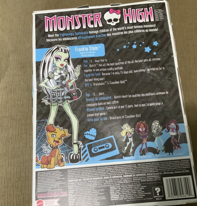Monster High Frankie Stein Doll with Watzit - photo 4