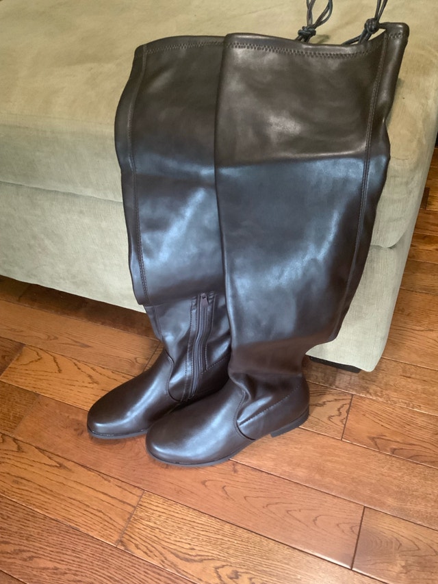Brand NEW Dream Pairs Size 7.5 Over-the-Knee Boots Brown - photo 3
