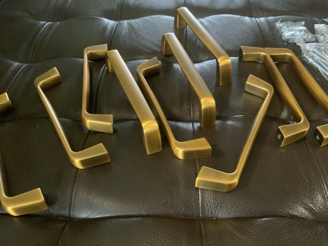 Brand NEW — Set of 10 Cabinet Drawer Pulls Door Handles Gold - photo 2