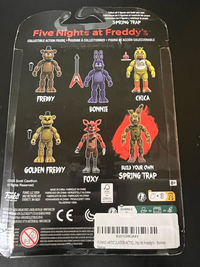 NEW — Funko Five Nights at Freddy's (FNaF) Bonnie 5-inch Figure - photo 3