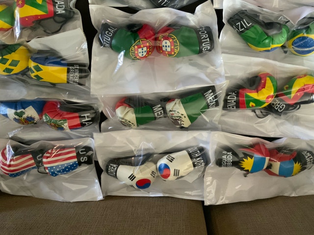 Country Flags Mini Boxing Gloves $10 a pair - photo 2