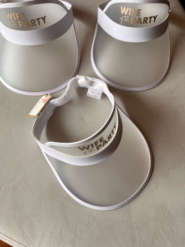 Brand NEW $5 each Sun Visors “Wife of the Party” - photo 2
