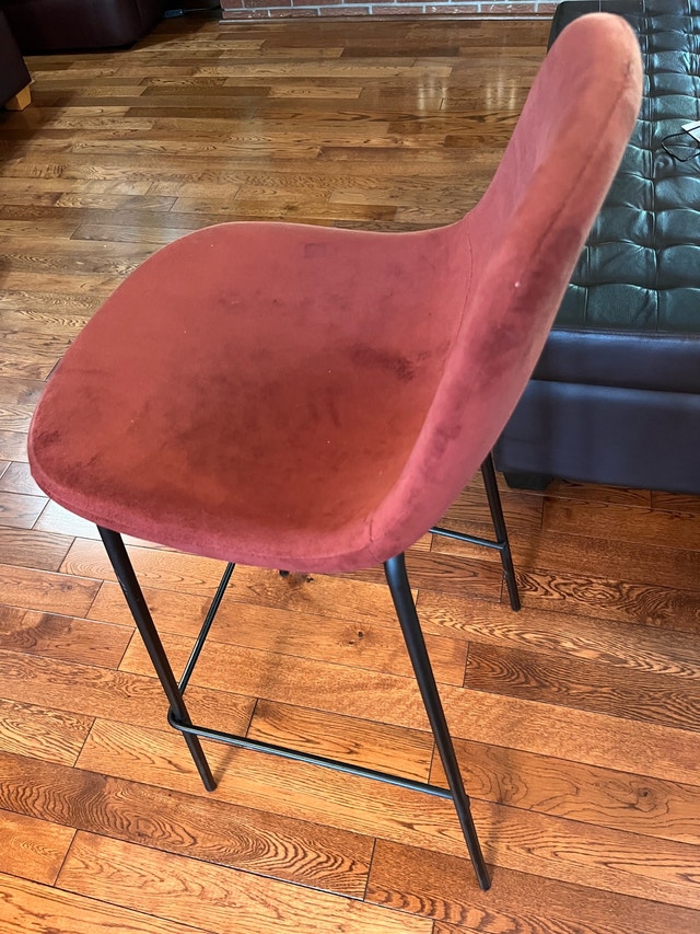 NEW Stool — Fabric Seat, Metal Legs — One Available - photo 2