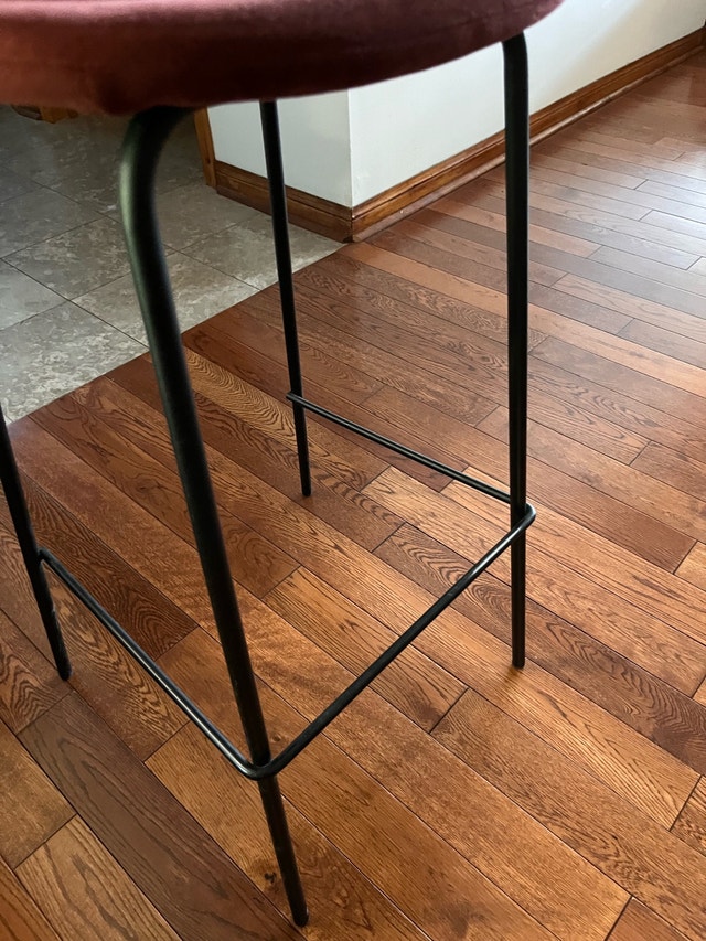 NEW Stool — Fabric Seat, Metal Legs — One Available - photo 3