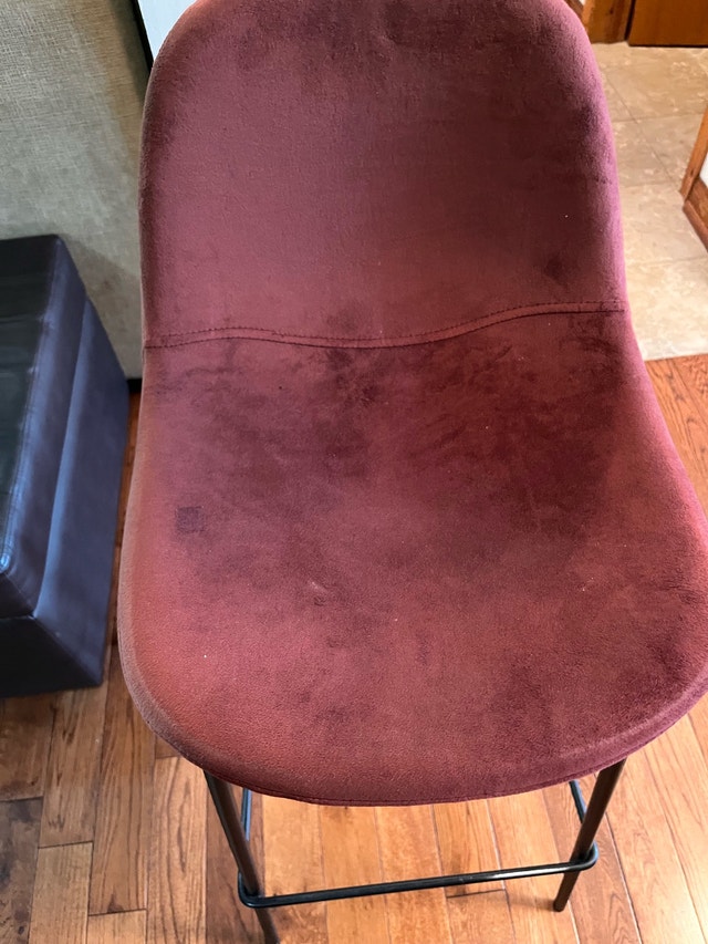 NEW Stool — Fabric Seat, Metal Legs — One Available - photo 4