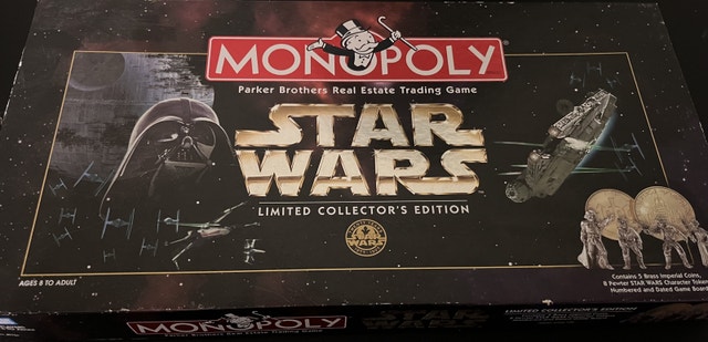 MONOPOLY 1997 Star Wars Collector's 20th Anniversary Edition
