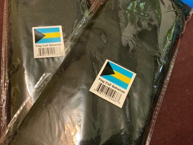 Bahamas Flag — 3’ x 5’ — $25 each — Country Flags