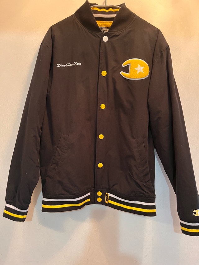 DGK Varsity Jacket Size Large 'Dirty Ghetto Kids' NEW Condition