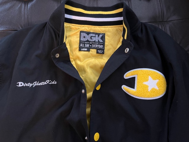 DGK Varsity Jacket Size Large 'Dirty Ghetto Kids' NEW Condition - photo 2