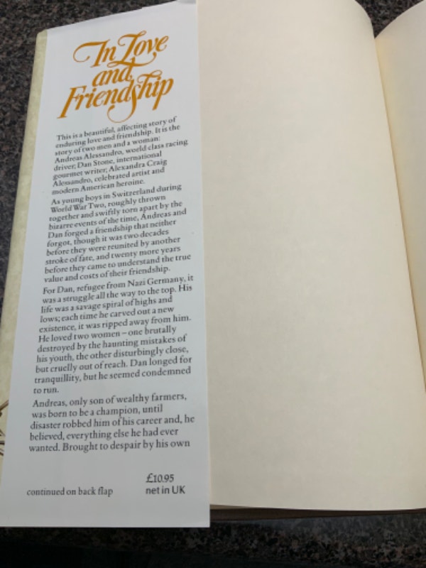 In Love and Friendship by Hilary Norman - Hardcover Book - photo 3