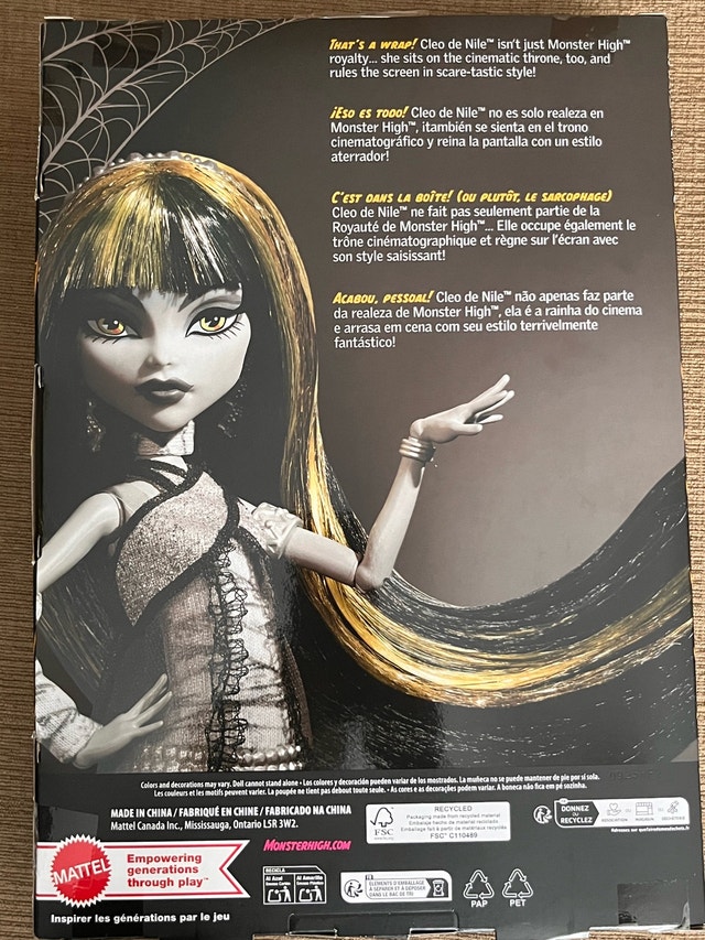 Monster High Cleo De Nile Reel Drama Doll - photo 4