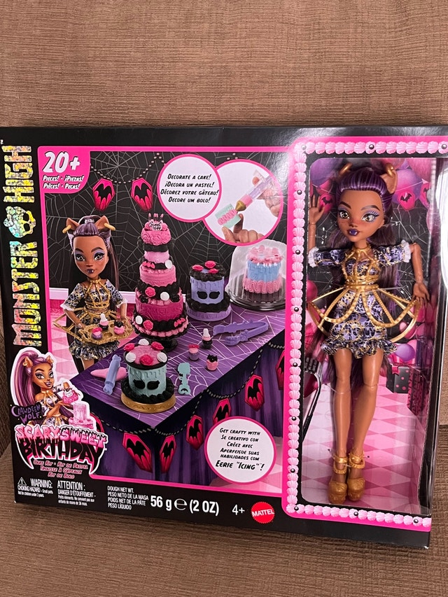 Brand NEW Monster High Clawdeen Wolf Doll Scary Sweet Birthday