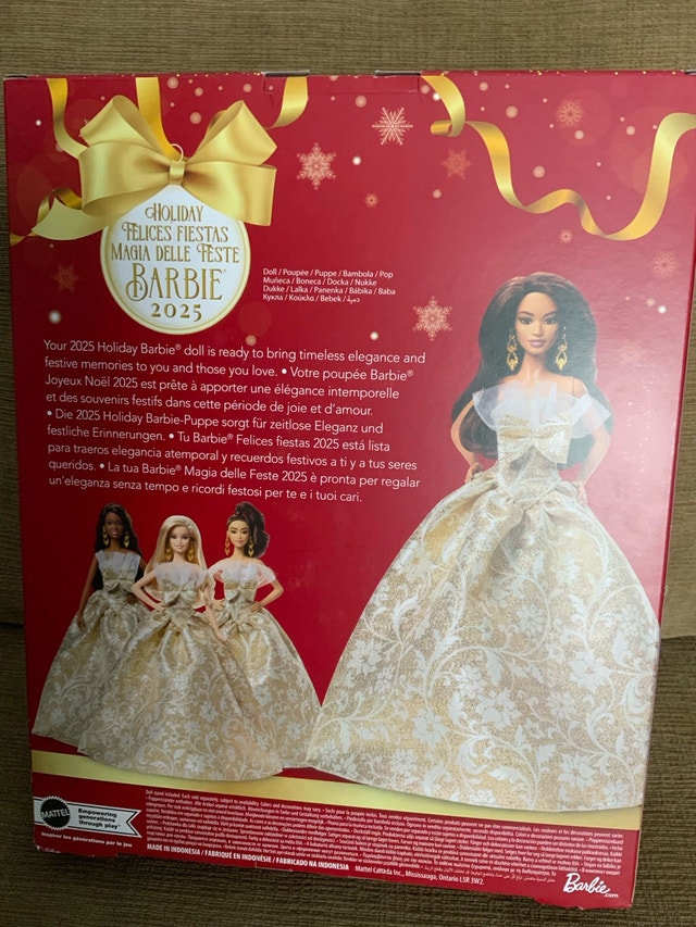 Brand NEW in Box — Mattel 2025 Holiday Barbie Doll - photo 3