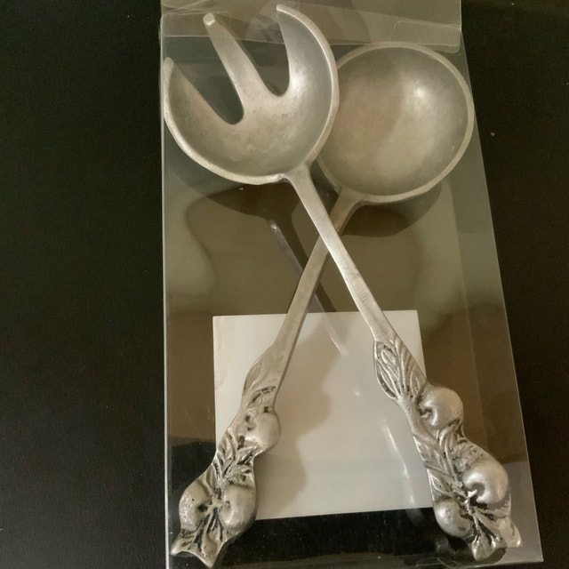 Vintage Metal Spoon and Fork Set