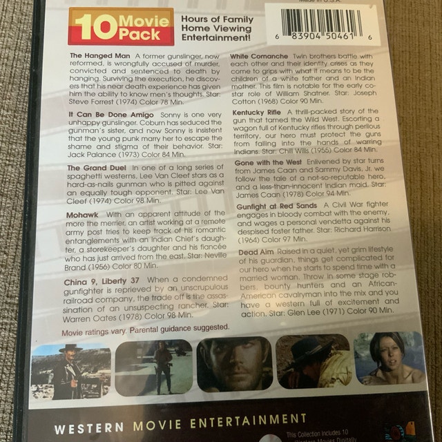 10 Movies — Old WESTERN Movie Pack 3 DVDs — Lee Van Cleef etc. - photo 3