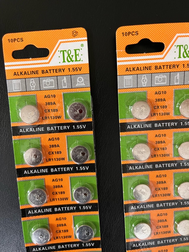 Pack of 10 Alkaline Button Cell Batteries 1.55V — $5 each pack - photo 2