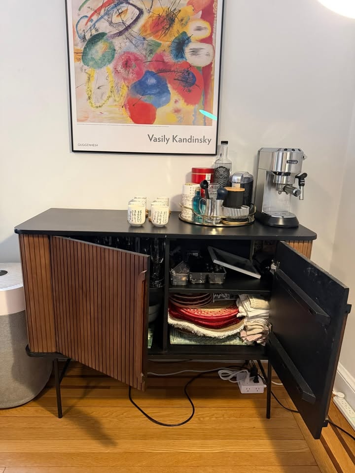 Mid-century Modern Buffet with 4 Shelves - photo 3