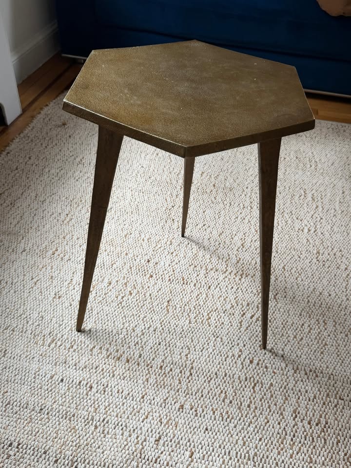 Brass Aluminum End Table - photo 3