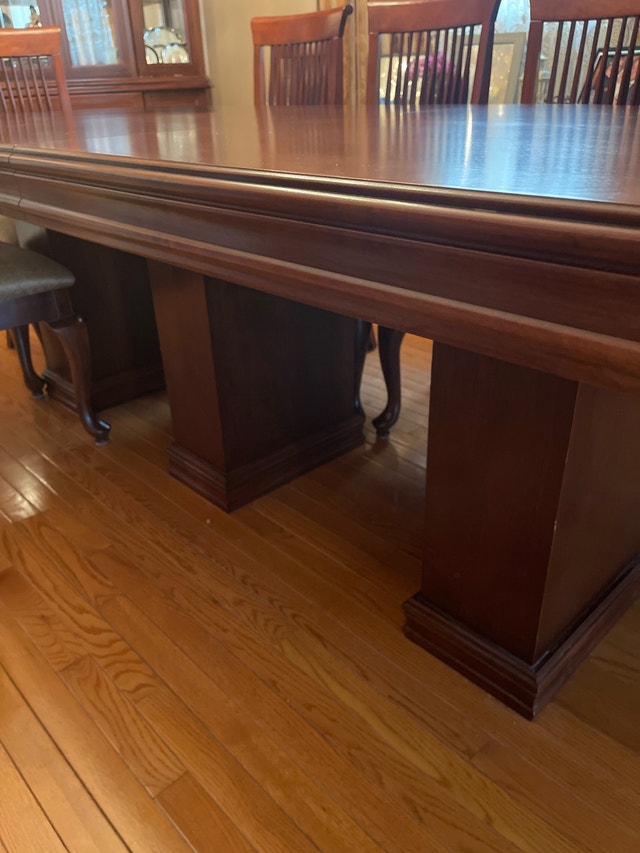 Solid Wood Dining Table with 12 Chairs - Custom Made - photo 5