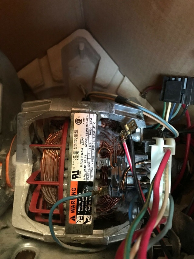 Maytag/Whirlpool Dryer Motor and Blower Unit w/ Wiring - photo 2