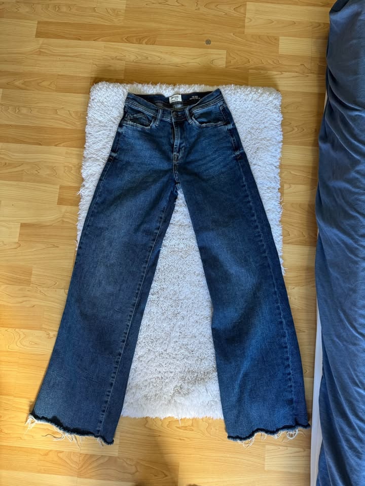 Kensie Jeans The Kaya High Rise Wide Leg Raw Hem Denim 2/26 - photo 2