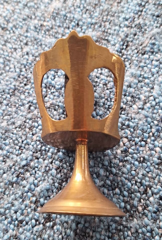 Vintage Miniature Brass Dining Room Set - photo 4