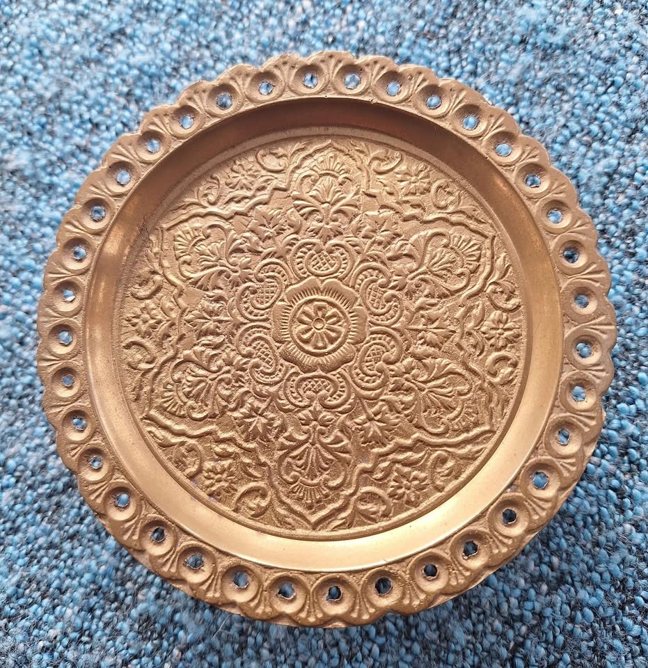 Vintage Miniature Brass Dining Room Set - photo 5