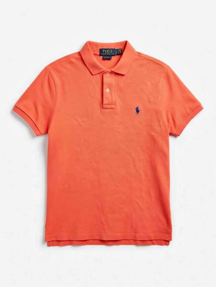 Polo Ralph Lauren Men's Coral Salmon Pique Polo Shirt