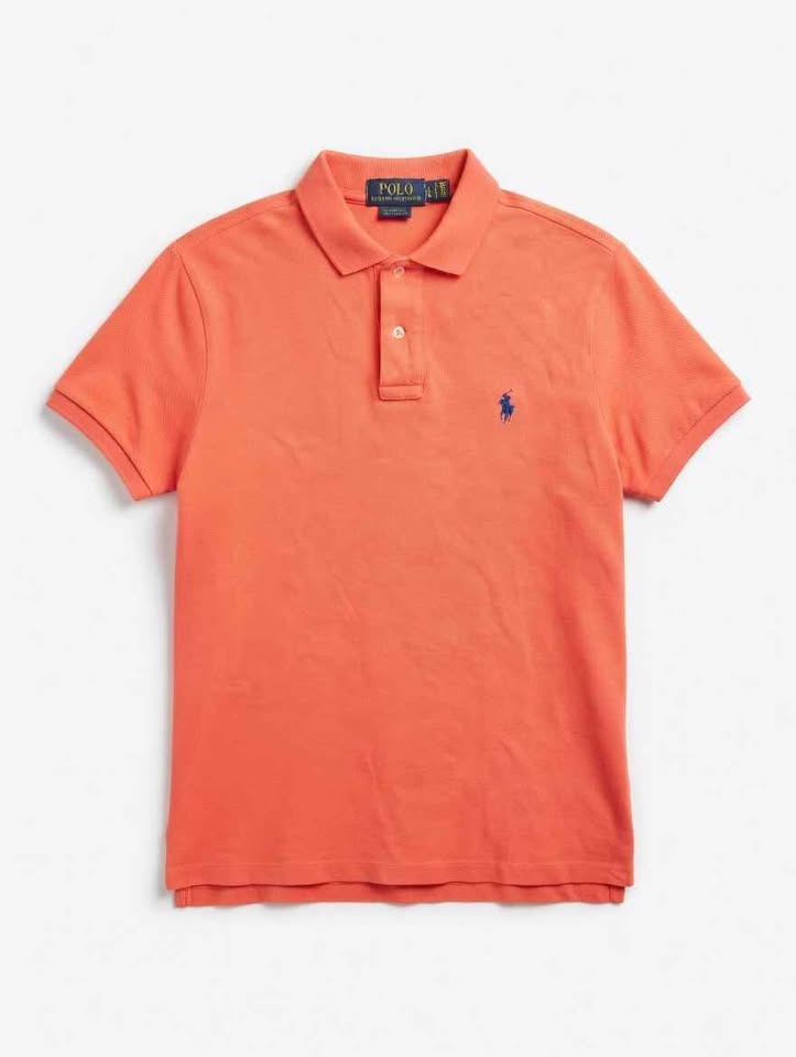 Polo Ralph Lauren Men's Coral Salmon Pique Polo Shirt - photo 2