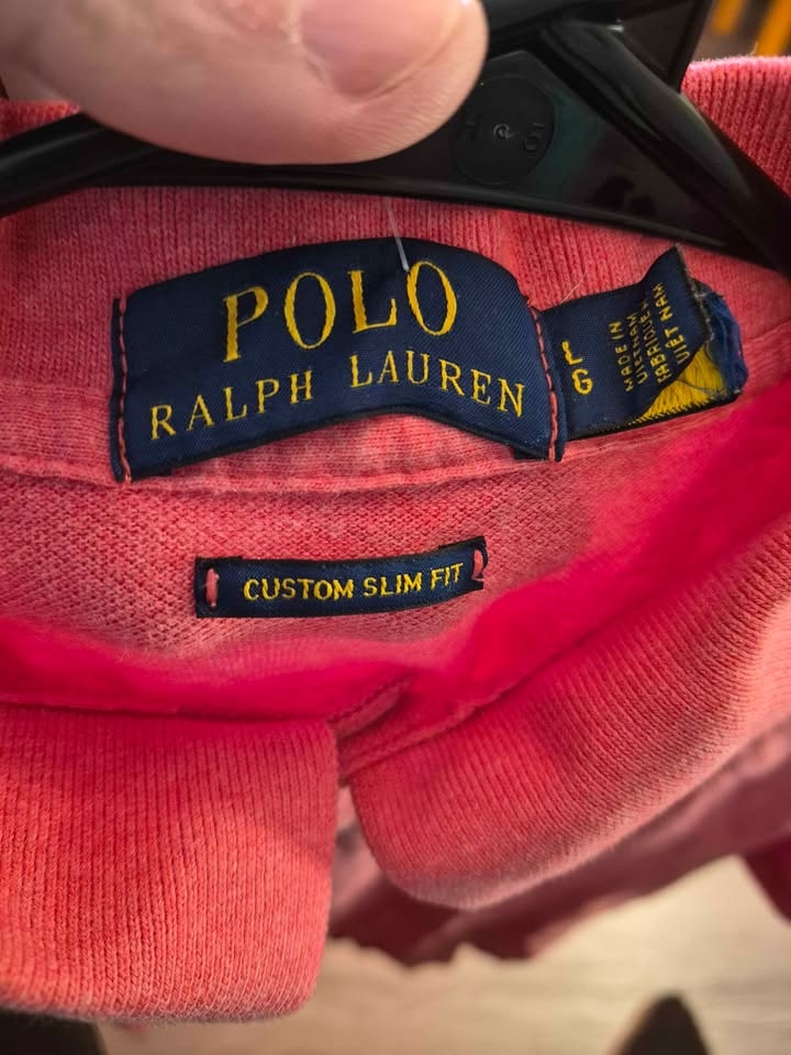 Polo Ralph Lauren Men's Coral Salmon Pique Polo Shirt - photo 3