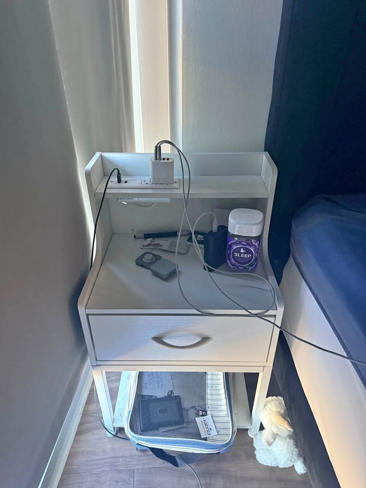Nightstand with USB Charging Points x 2
