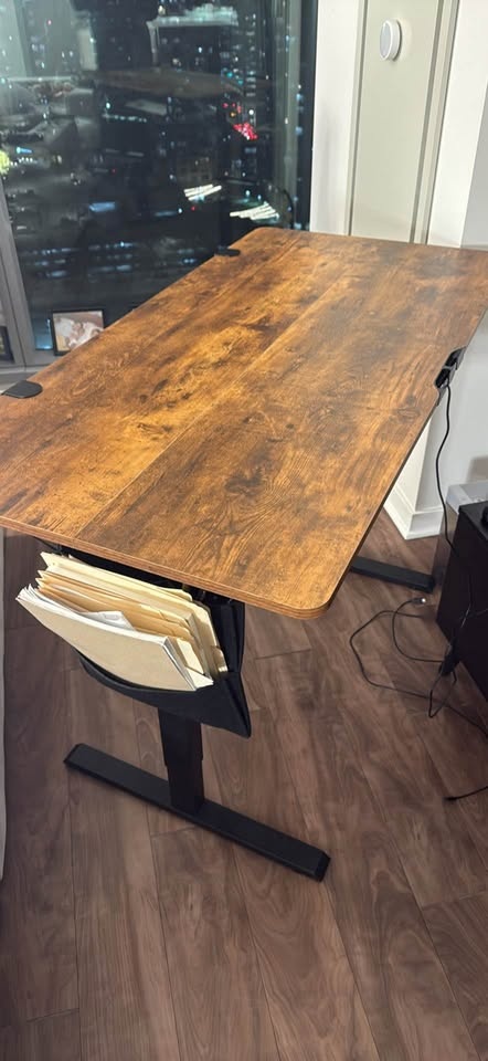 Adjustable Electronic Standing Desk w/ Keyboard & Mouse Holder - photo 2