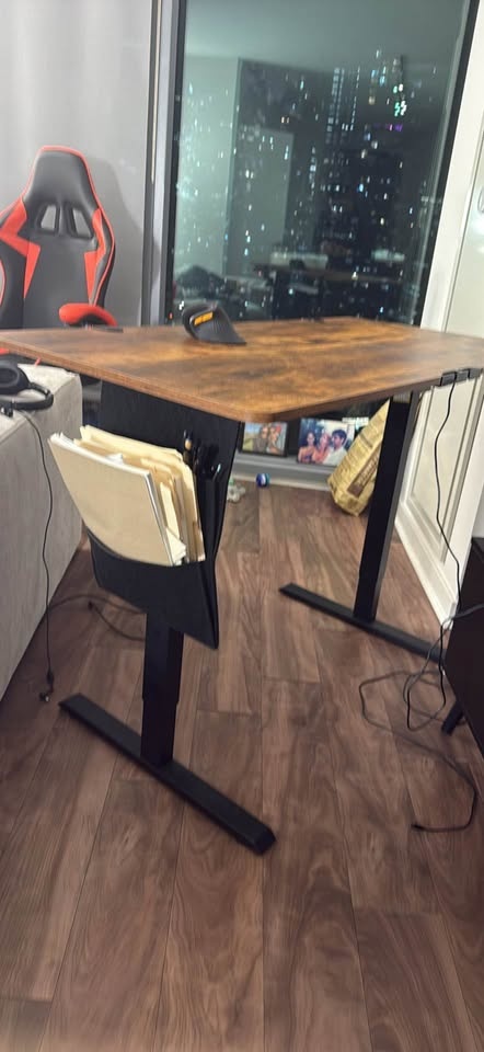 Adjustable Electronic Standing Desk w/ Keyboard & Mouse Holder - photo 3