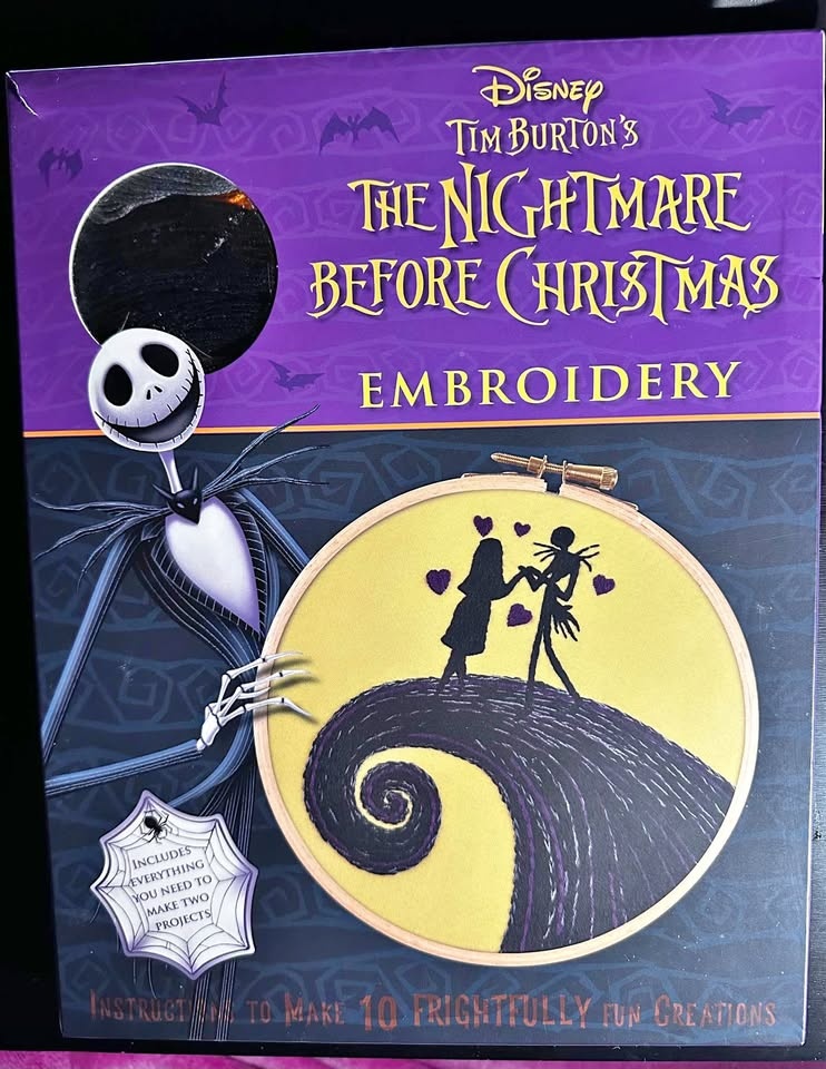 Disney Tim Burton's Nightmare Before Christmas Embroidery Kit Ne