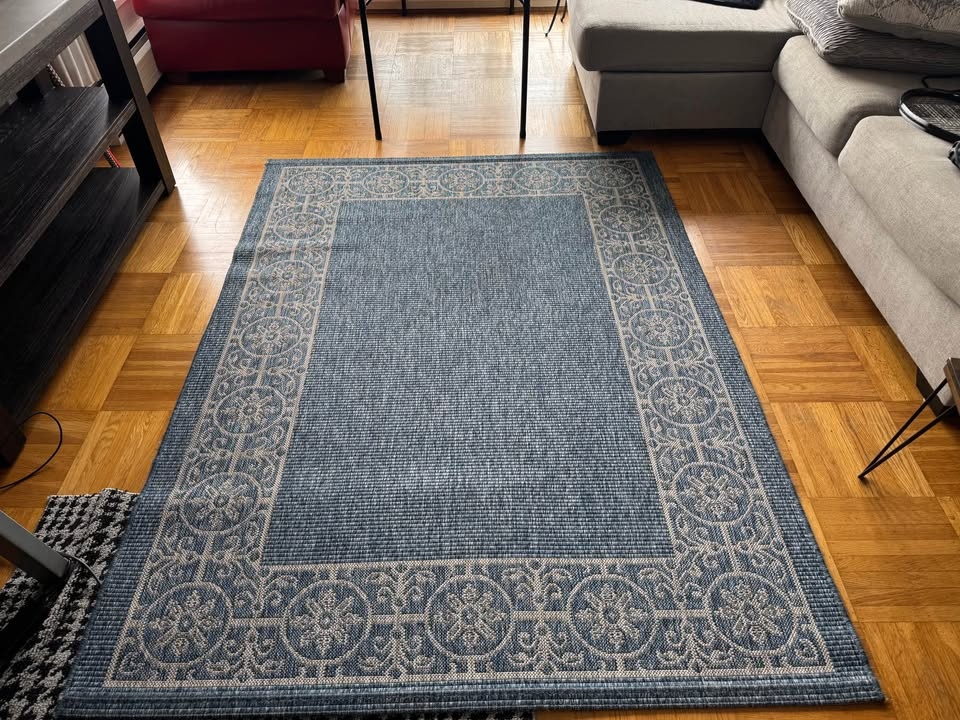 Blue Patterned Area Rug - photo 2