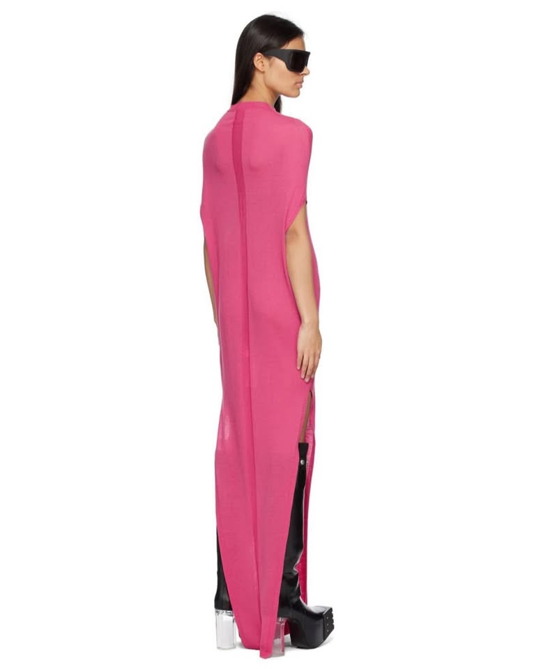 Rick Owens Pink Crater Maxi Dress - photo 3