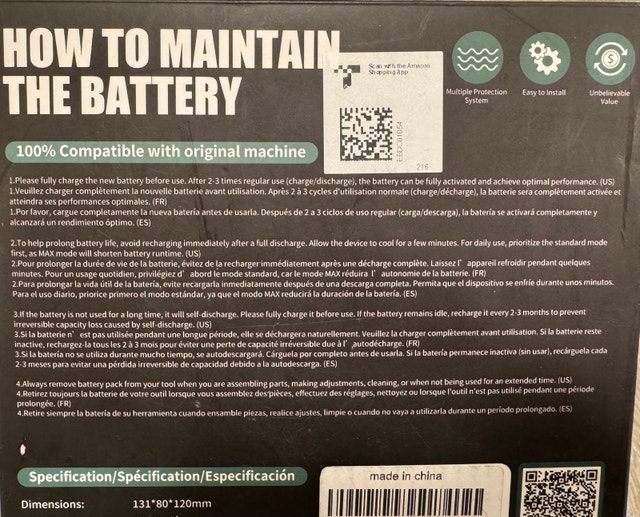 EGR Advanced Battery for Dyson V7/SV11 + Filters & Dock - photo 4