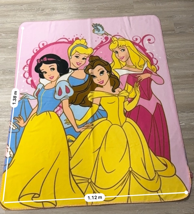 Disney Princesses Pink Blanket and Pillow Set - photo 2