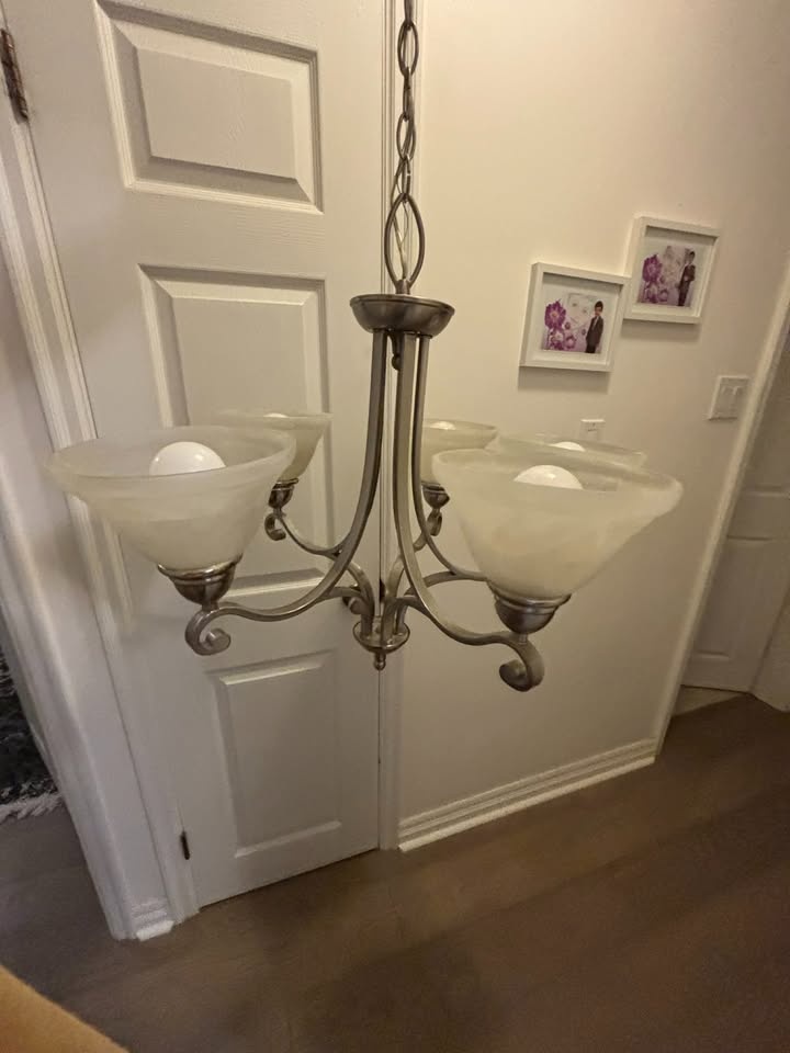 5 Light Ceiling Fixture Chandelier (bulbs included) - photo 2