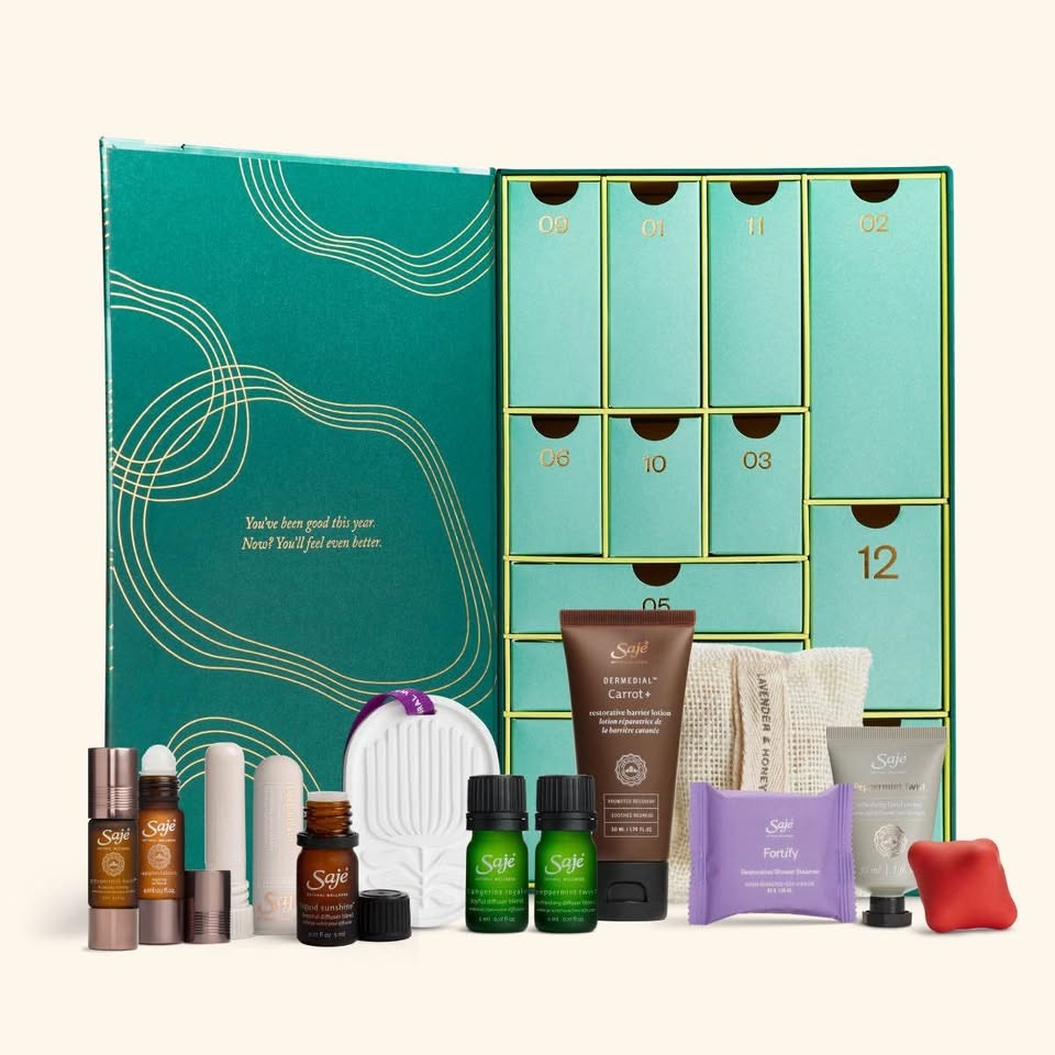 Saje 12-Day Advent Calendar - Natural Wellness Gift Set - photo 2