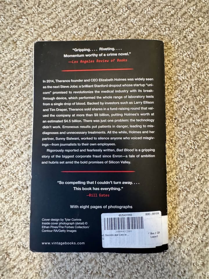 Bad Blood: Secrets and Lies in a Silicon Valley Startup - photo 2