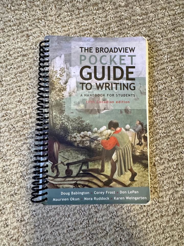 A broad view pocket guide to writing 5th Canadian edition