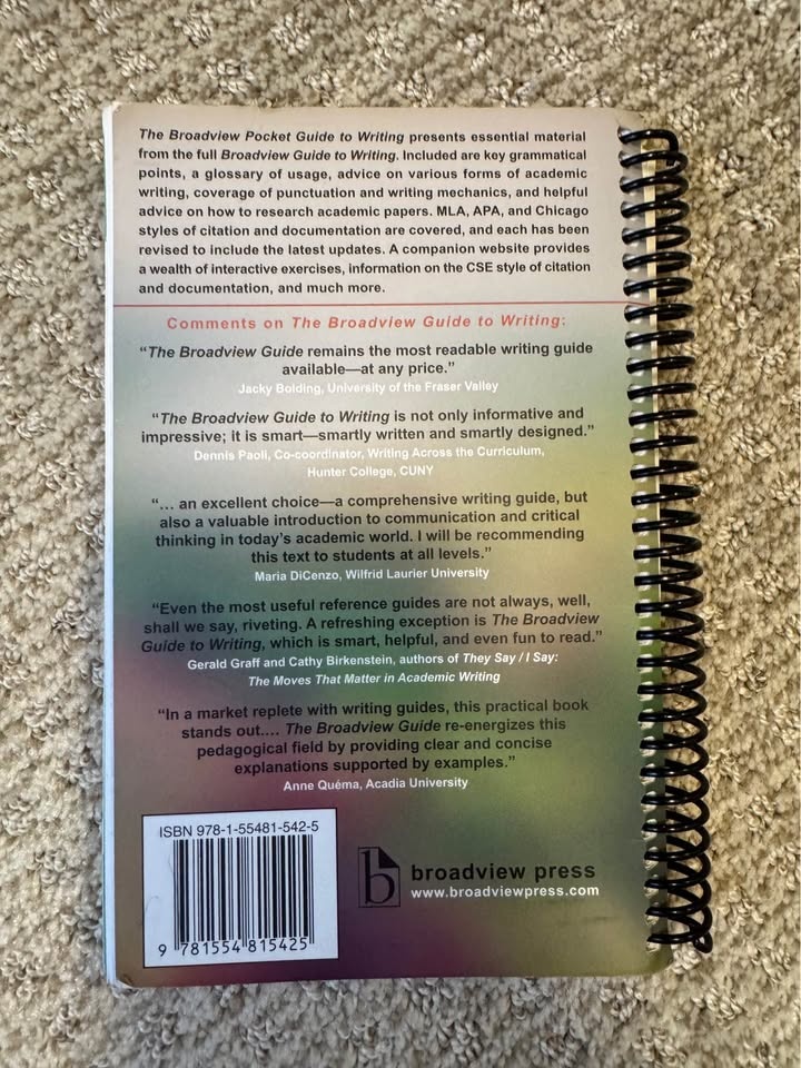 A broad view pocket guide to writing 5th Canadian edition - photo 2